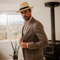 Center Dent - Stetson Panama Straw Fedora Hat - TSCDNTK -fashionablehats Sales Shop tscdntk 9326.81 1