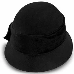 Starling - Walrus Hats Black Wool Felt Cloche Hat - H7017 -fashionablehats Sales Shop walrus hats cloche starling walrus hats black wool felt cloche hat h7017 hat 16524415828108