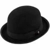 The Legend - Walrus Hats Black Wool Felt Bowler Hat - H7003