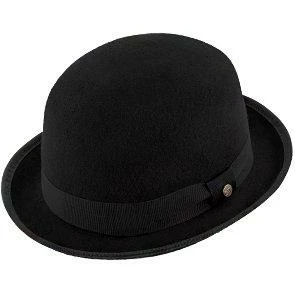The Legend - Walrus Hats Black Wool Felt Bowler Hat - H7003 3 The Legend - Walrus Hats Black Wool Felt Bowler Hat - H7003