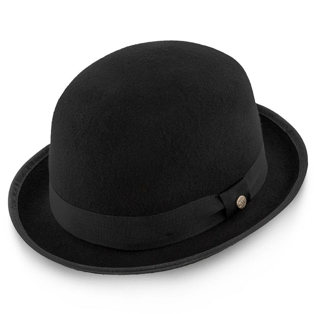 The Legend - Walrus Hats Black Wool Felt Bowler Hat - H7003 4 The Legend - Walrus Hats Black Wool Felt Bowler Hat - H7003 - Image 2