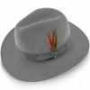 Empire - Walrus Hats Grey Wool Felt Fedora Hat - H7001 -fashionablehats Sales Shop walrus hats fedora empire walrus hats grey wool felt fedora hat h7001 hat 16524394987660
