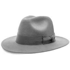 Empire - Walrus Hats Grey Wool Felt Fedora Hat - H7001 -fashionablehats Sales Shop walrus hats fedora empire walrus hats grey wool felt fedora hat h7001 hat 16524395085964