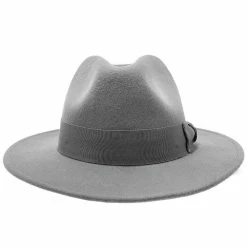Empire - Walrus Hats Grey Wool Felt Fedora Hat - H7001 -fashionablehats Sales Shop walrus hats fedora empire walrus hats grey wool felt fedora hat h7001 hat 16524395282572