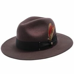 Empire - Walrus Hats Grey Wool Felt Fedora Hat - H7001 -fashionablehats Sales Shop walrus hats fedora empire walrus hats grey wool felt fedora hat h7001 hat 16524395839628