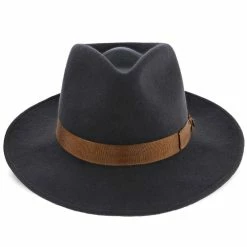 Jetsetter - Walrus Hats Grey Center Dent Wool Felt Fedora Hat -fashionablehats Sales Shop walrus hats fedora jetsetter walrus hats grey center dent wool felt fedora hat hat 16713370763404