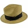 Midnight Luxe - Walrus Hats Natural Sisal Straw Fedora Childs Hat -fashionablehats Sales Shop walrus hats fedora midnight luxe walrus hats natural sisal straw fedora childs hat hat 16524576391308