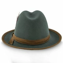Pinnacle - Walrus Hats Sage Wool Felt Fedora Hat - H7022 -fashionablehats Sales Shop walrus hats fedora pinnacle walrus hats sage wool felt fedora hat h7022 hat 16710870794380