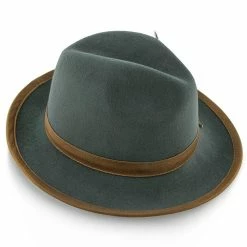 Pinnacle - Walrus Hats Sage Wool Felt Fedora Hat - H7022 -fashionablehats Sales Shop walrus hats fedora pinnacle walrus hats sage wool felt fedora hat h7022 hat 16710872793228