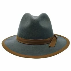 Pinnacle - Walrus Hats Sage Wool Felt Fedora Hat - H7022 -fashionablehats Sales Shop walrus hats fedora pinnacle walrus hats sage wool felt fedora hat h7022 hat 17260475056268