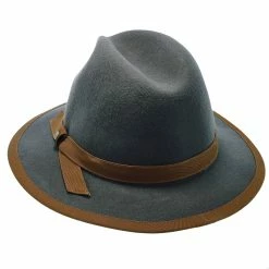 Pinnacle - Walrus Hats Sage Wool Felt Fedora Hat - H7022 -fashionablehats Sales Shop walrus hats fedora pinnacle walrus hats sage wool felt fedora hat h7022 hat 17260475220108