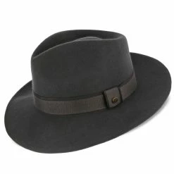 Tampa - Walrus Hats Grey Center Dent Wool Felt Fedora Hat -fashionablehats Sales Shop walrus hats fedora tampa walrus hats grey center dent wool felt fedora hat hat 16524565676172