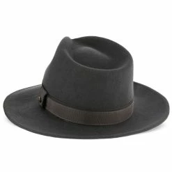 Tampa - Walrus Hats Grey Center Dent Wool Felt Fedora Hat -fashionablehats Sales Shop walrus hats fedora tampa walrus hats grey center dent wool felt fedora hat hat 16524565807244