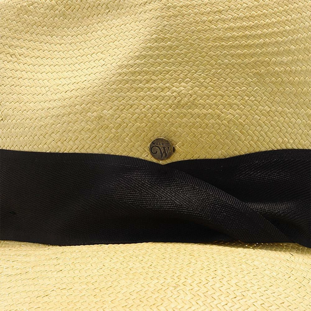 Big Catch - Walrus Hats Natural Paper Braid Straw Fedora Hat W/ Band 16 Big Catch - Walrus Hats Natural Paper Braid Straw Fedora Hat W/ Band - Image 14