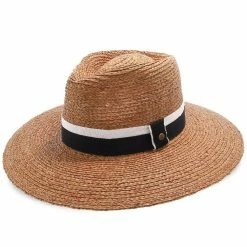 South Beach - Walrus Hats Natural Raffia Straw Fedora Hat -fashionablehats Sales Shop walrus hats fedora walrus hats natural raffia straw fedora hat w black white band hat 16700253077644