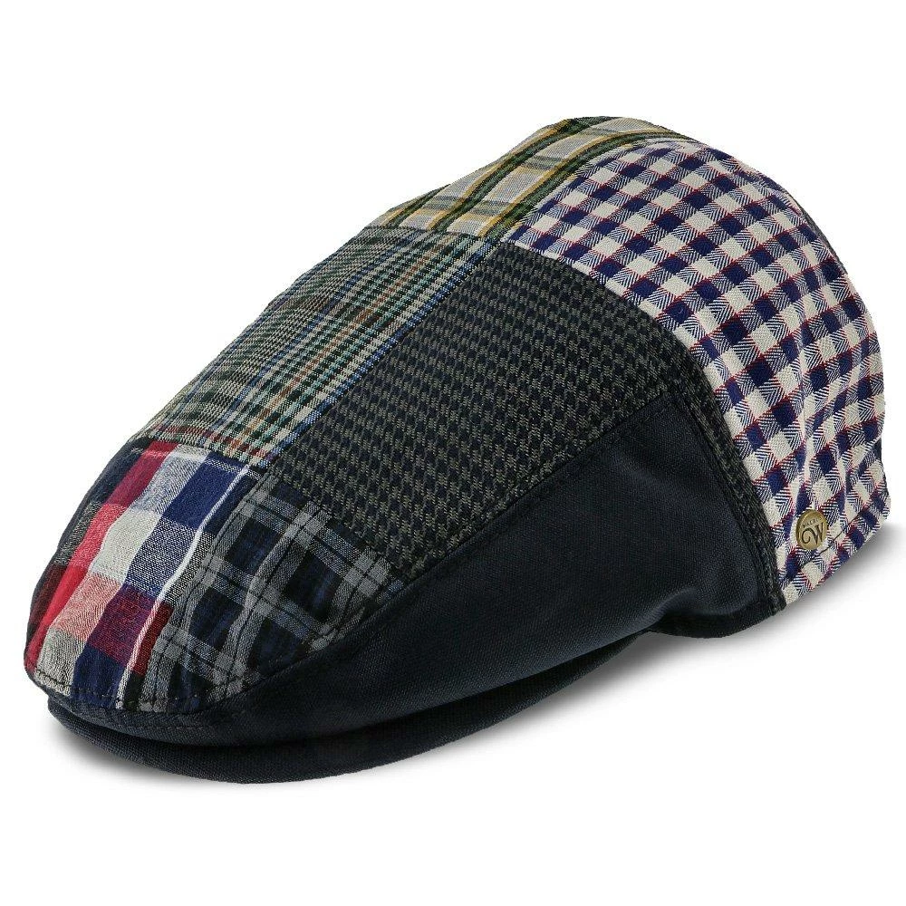 Patchwork - Walrus Hats Navy Plaid Patchwork Polyester Kids Ivy Cap (Toddler, Boys, Youth) 4 Patchwork - Walrus Hats Navy Plaid Patchwork Polyester Kids Ivy Cap (Toddler, Boys, Youth) - Image 2