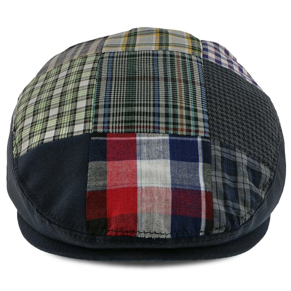 Patchwork - Walrus Hats Navy Plaid Patchwork Polyester Kids Ivy Cap (Toddler, Boys, Youth) 5 Patchwork - Walrus Hats Navy Plaid Patchwork Polyester Kids Ivy Cap (Toddler, Boys, Youth) - Image 3