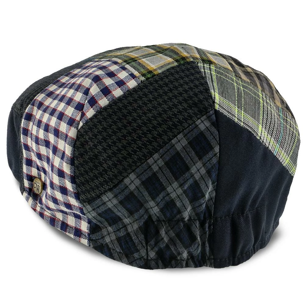 Patchwork - Walrus Hats Navy Plaid Patchwork Polyester Kids Ivy Cap (Toddler, Boys, Youth) 7 Patchwork - Walrus Hats Navy Plaid Patchwork Polyester Kids Ivy Cap (Toddler, Boys, Youth) - Image 5