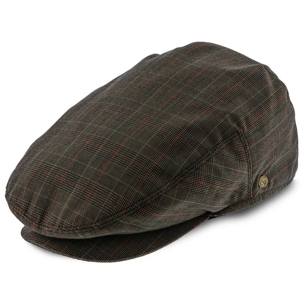 The Fairway - Walrus Hats Brown/Red Plaid Polyester Ivy Cap 4 The Fairway - Walrus Hats Brown/Red Plaid Polyester Ivy Cap - Image 2