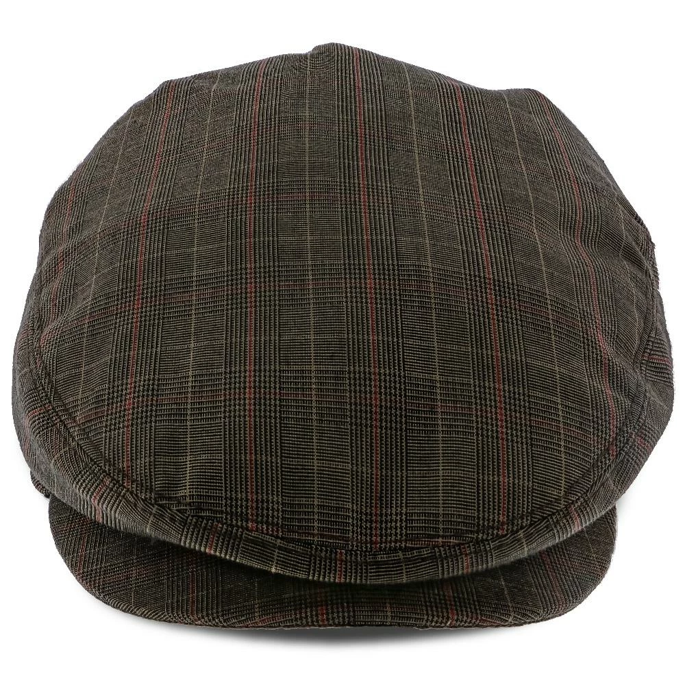The Fairway - Walrus Hats Brown/Red Plaid Polyester Ivy Cap 6 The Fairway - Walrus Hats Brown/Red Plaid Polyester Ivy Cap - Image 4