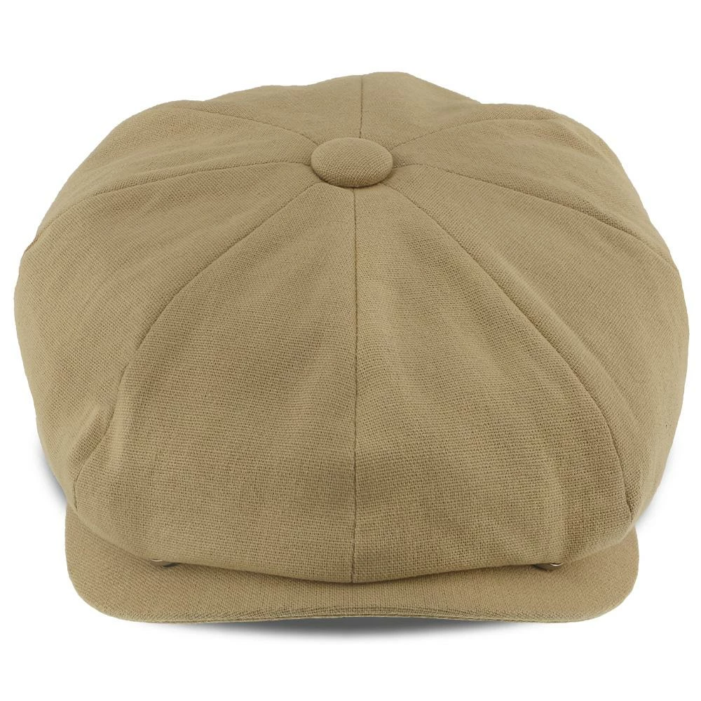 Beckham - Walrus Hats Tan Cotton 8 Panel Newsboy Cap 12 Beckham - Walrus Hats Tan Cotton 8 Panel Newsboy Cap - Image 10