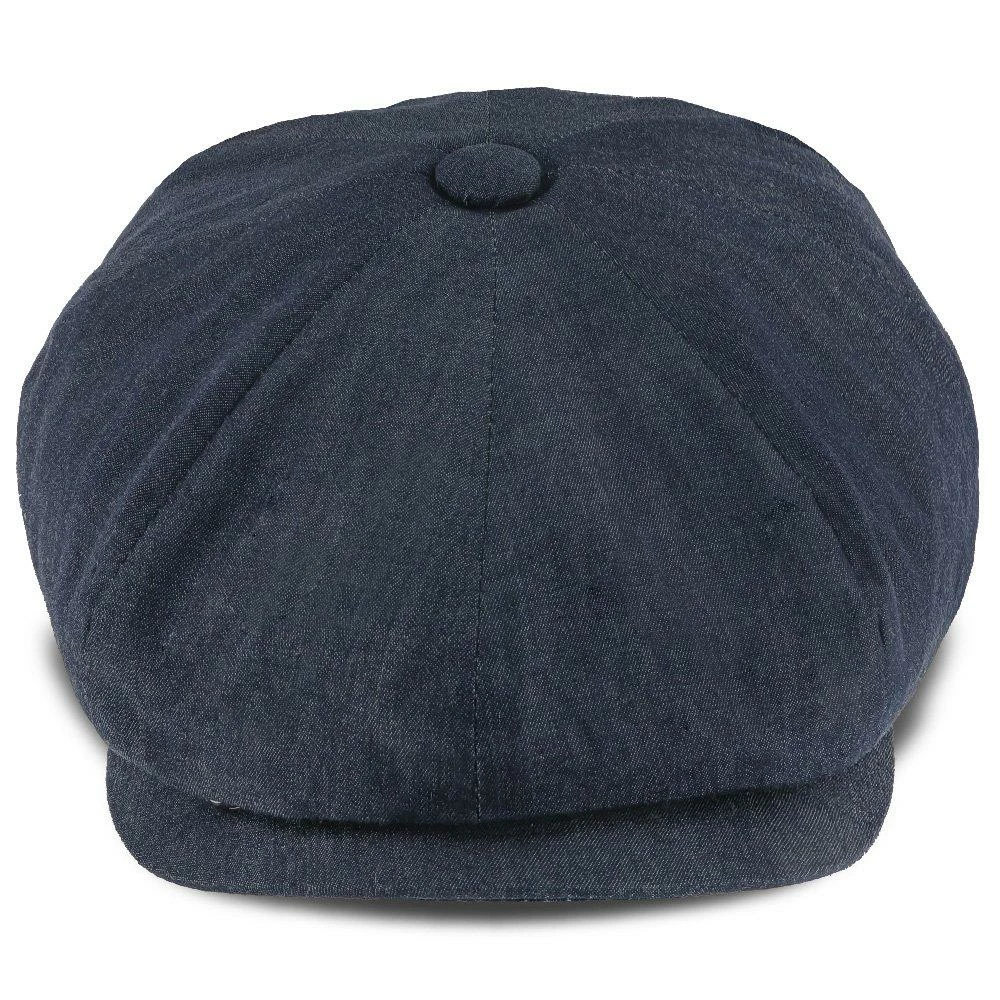 Denim Eight - Walrus Hats Navy Cotton 8 Panel Newsboy Cap 6 Denim Eight - Walrus Hats Navy Cotton 8 Panel Newsboy Cap - Image 4