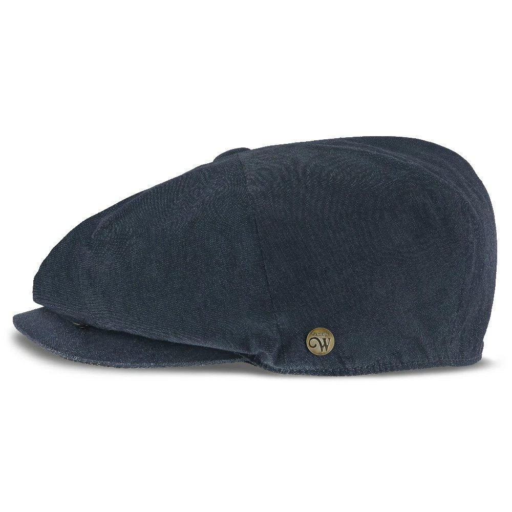 Denim Eight - Walrus Hats Navy Cotton 8 Panel Newsboy Cap 7 Denim Eight - Walrus Hats Navy Cotton 8 Panel Newsboy Cap - Image 5