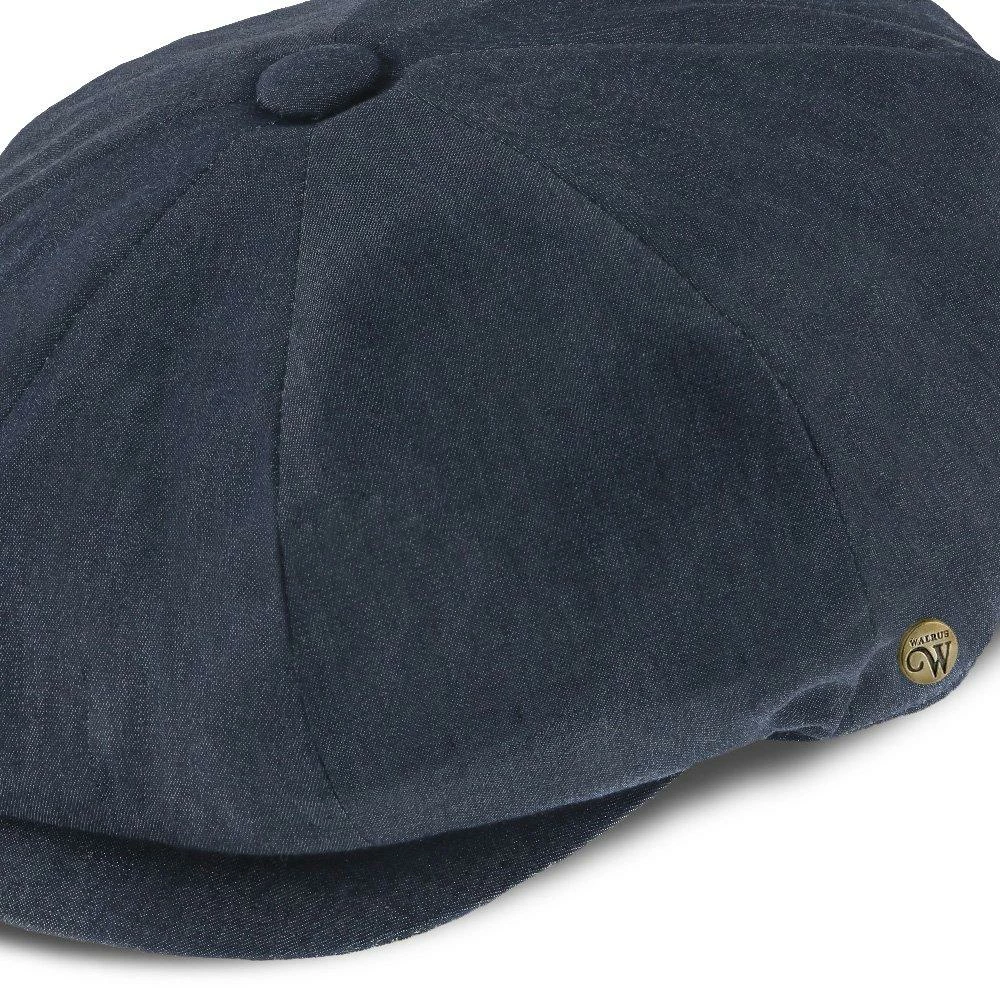 Denim Eight - Walrus Hats Navy Cotton 8 Panel Newsboy Cap 9 Denim Eight - Walrus Hats Navy Cotton 8 Panel Newsboy Cap - Image 7