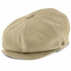 Hampton - Walrus Hats Sand Linen 8 Panel Newsboy Cap -fashionablehats Sales Shop walrus hats newsboy hampton walrus hats sand linen 8 panel newsboy cap hat 16524486606988