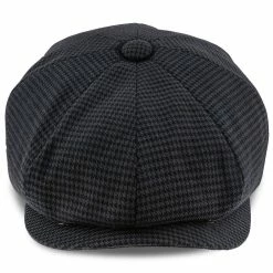Oxford - Walrus Hats Navy/Green Houndstooth Polyester 8 Panel Newsboy Cap -fashionablehats Sales Shop walrus hats newsboy oxford walrus hats navy green houndstooth polyester 8 panel newsboy cap hat 16524489523340
