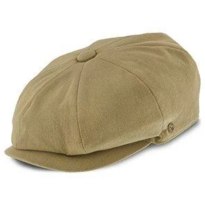Beckham - Walrus Hats Tan Cotton 8 Panel Newsboy Cap 3 Beckham - Walrus Hats Tan Cotton 8 Panel Newsboy Cap