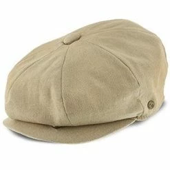 Hampton - Walrus Hats Sand Linen 8 Panel Newsboy Cap -fashionablehats Sales Shop walrus hats newsboy tan large hampton walrus hats sand linen 8 panel newsboy cap hat 16556543246476