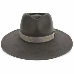 Stingray - Walrus Hats Grey Wide Brim Wool Felt Fedora Hat 16 Stingray - Walrus Hats Grey Wide Brim Wool Felt Fedora Hat -fashionablehats Sales Shop walrus hats wide brim grey one size fits most stingray walrus hats grey wide brim wool felt fedora hat hat 16524567281804