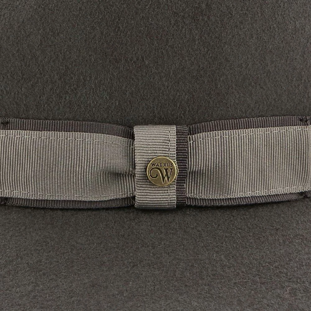 Stingray - Walrus Hats Grey Wide Brim Wool Felt Fedora Hat 9 Stingray - Walrus Hats Grey Wide Brim Wool Felt Fedora Hat - Image 7