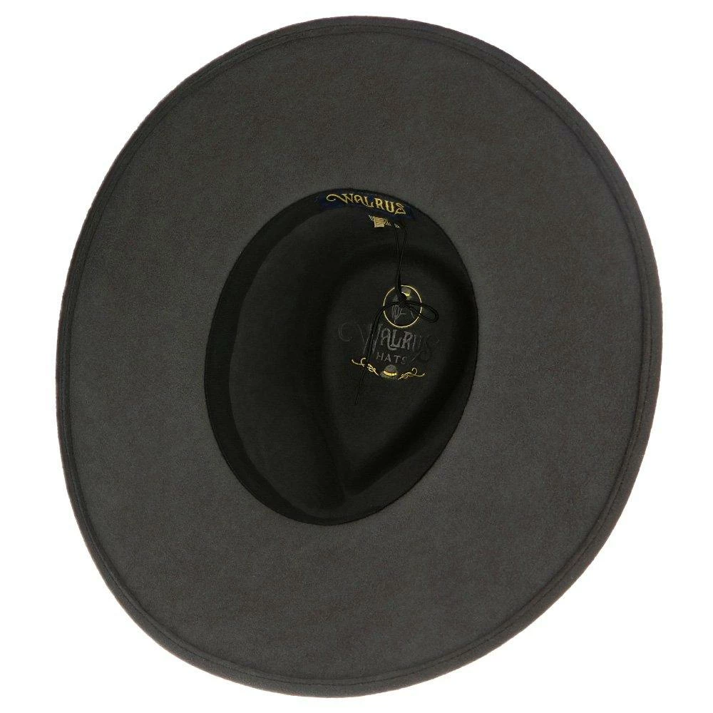 Stingray - Walrus Hats Grey Wide Brim Wool Felt Fedora Hat 10 Stingray - Walrus Hats Grey Wide Brim Wool Felt Fedora Hat - Image 8
