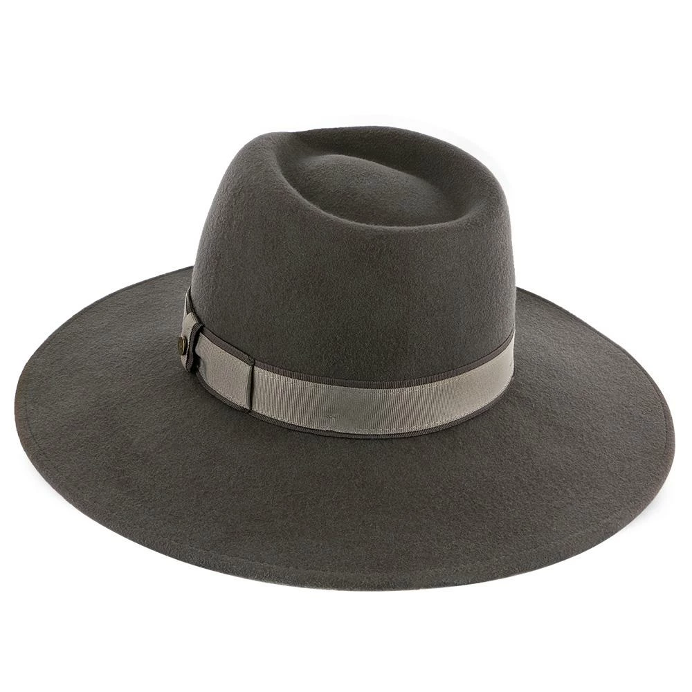 Stingray - Walrus Hats Grey Wide Brim Wool Felt Fedora Hat 7 Stingray - Walrus Hats Grey Wide Brim Wool Felt Fedora Hat - Image 5
