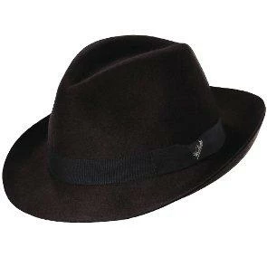 Lascar - Woolrich W5052 Grey Wool Felt Crushable Fedora Hat 3 Lascar - Woolrich W5052 Grey Wool Felt Crushable Fedora Hat